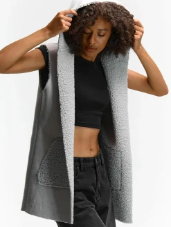 GATE Ciepła kamizelka z kapturem| Kurtki I Płaszcze·Kamizelki