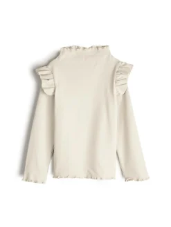 GATE Ciepły T-shirt z falbankami|Dzieci Dziewczynki·Koszulki I Topy