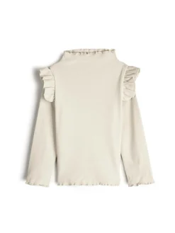 GATE Ciepły T-shirt z falbankami|Dzieci Dziewczynki·Koszulki I Topy