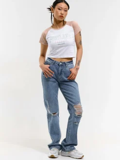 GATE Crop top z nadrukiem| Koszulki I Topy·Koszulki|Koszulki I Topy·Koszulki Z Nadrukiem