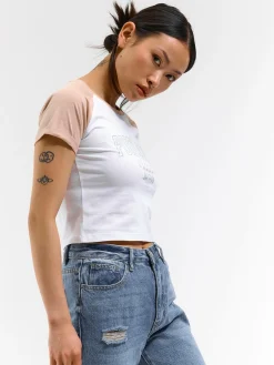 GATE Crop top z nadrukiem| Koszulki I Topy·Koszulki|Koszulki I Topy·Koszulki Z Nadrukiem