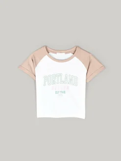 GATE Crop top z nadrukiem| Koszulki I Topy·Koszulki|Koszulki I Topy·Koszulki Z Nadrukiem