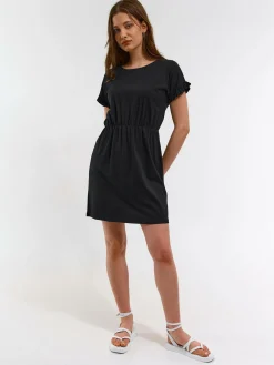 GATE Damska bawełniana sukienka z krótkim rękawem| Kategorie·Sukienki