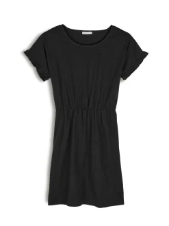 GATE Damska bawełniana sukienka z krótkim rękawem| Kategorie·Sukienki