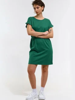 GATE Damska bawełniana sukienka z krótkim rękawem| Kategorie·Sukienki