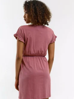 GATE Damska bawełniana sukienka z krótkim rękawem| Kategorie·Sukienki