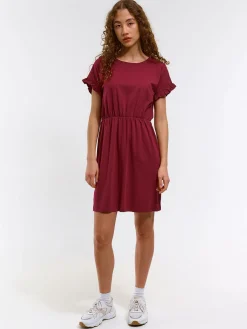 GATE Damska bawełniana sukienka z krótkim rękawem| Kategorie·Sukienki