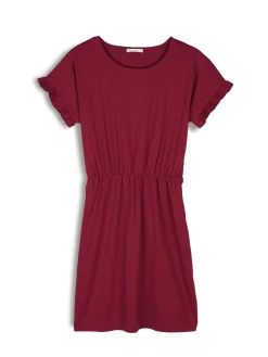 GATE Damska bawełniana sukienka z krótkim rękawem| Kategorie·Sukienki