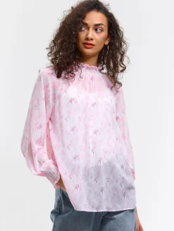 GATE Damska bluzka w kwiaty| Koszulki I Topy·Topy|Koszulki I Topy·Bluzki