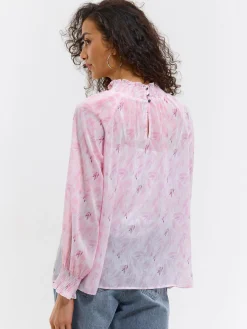 GATE Damska bluzka w kwiaty| Koszulki I Topy·Topy|Koszulki I Topy·Bluzki