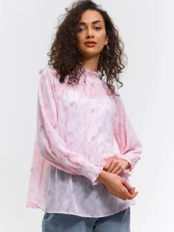 GATE Damska bluzka w kwiaty| Koszulki I Topy·Topy|Koszulki I Topy·Bluzki