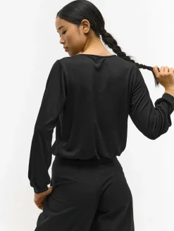 GATE Damska bluzka z dekoltem w kształcie litery V| Koszulki I Topy·Topy|Koszulki I Topy·Bluzki