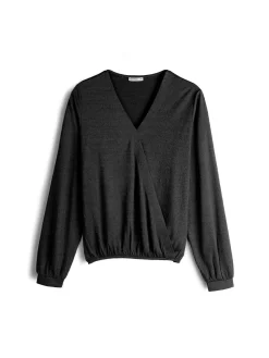 GATE Damska bluzka z dekoltem w kształcie litery V| Koszulki I Topy·Topy|Koszulki I Topy·Bluzki