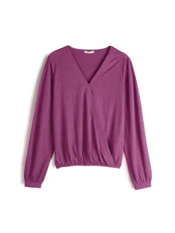 GATE Damska bluzka z dekoltem w kształcie litery V| Koszulki I Topy·Topy|Koszulki I Topy·Bluzki