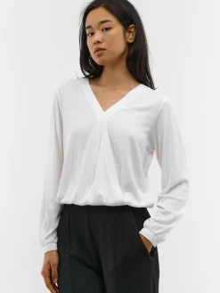 GATE Damska bluzka z dekoltem w kształcie litery V| Koszulki I Topy·Topy|Koszulki I Topy·Bluzki