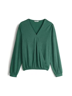 GATE Damska bluzka z dekoltem w kształcie litery V| Koszulki I Topy·Topy|Koszulki I Topy·Bluzki