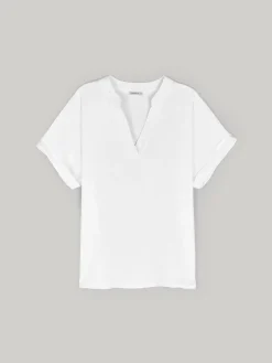 GATE Damska bluzka z dekoltem w kształcie litery V| Koszulki I Topy·Bluzki