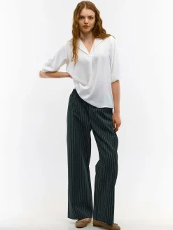 GATE Damska bluzka z dekoltem w kształcie litery V| Koszulki I Topy·Bluzki