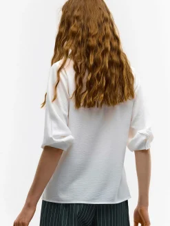 GATE Damska bluzka z dekoltem w kształcie litery V| Koszulki I Topy·Bluzki