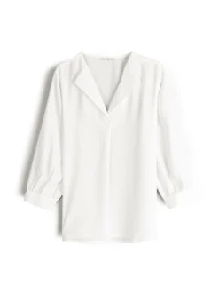 GATE Damska bluzka z dekoltem w kształcie litery V| Koszulki I Topy·Bluzki