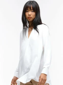 GATE Damska bluzka z dekoltem w kształcie litery V| Koszulki I Topy·Bluzki