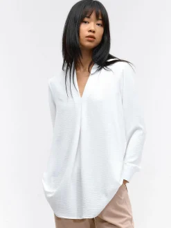 GATE Damska bluzka z dekoltem w kształcie litery V| Koszulki I Topy·Bluzki