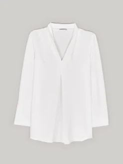 GATE Damska bluzka z dekoltem w kształcie litery V| Koszulki I Topy·Bluzki