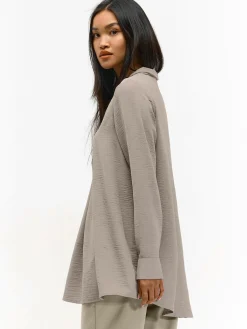 GATE Damska bluzka z dekoltem w kształcie litery V| Koszulki I Topy·Bluzki