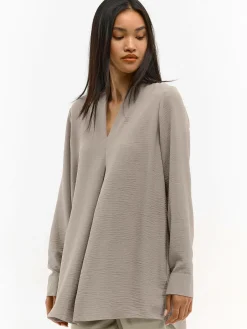 GATE Damska bluzka z dekoltem w kształcie litery V| Koszulki I Topy·Bluzki