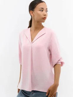 GATE Damska bluzka z dekoltem w kształcie litery V| Koszulki I Topy·Bluzki