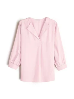 GATE Damska bluzka z dekoltem w kształcie litery V| Koszulki I Topy·Bluzki