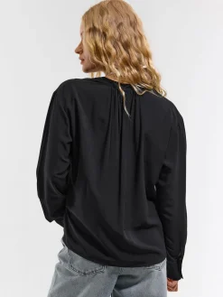 GATE Damska bluzka z długim rękawem| Koszulki I Topy·Bluzki