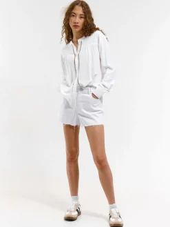 GATE Damska bluzka z długim rękawem| Koszulki I Topy·Bluzki