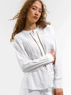 GATE Damska bluzka z długim rękawem| Koszulki I Topy·Bluzki