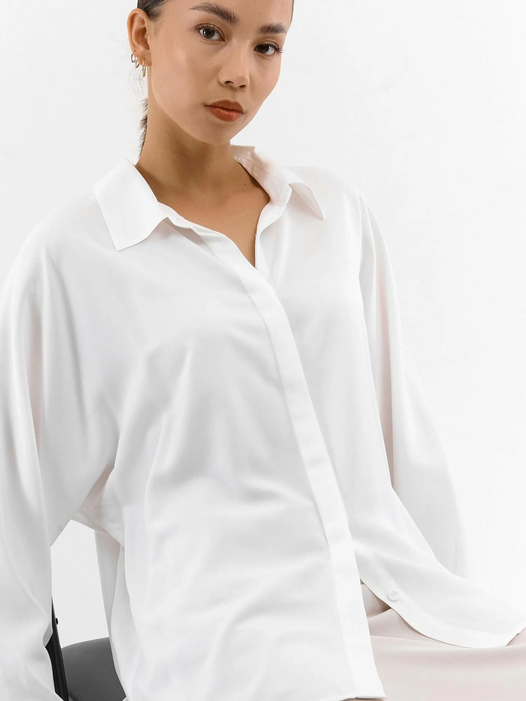 GATE Damska bluzka z długim rękawem| Koszulki I Topy·Bluzki