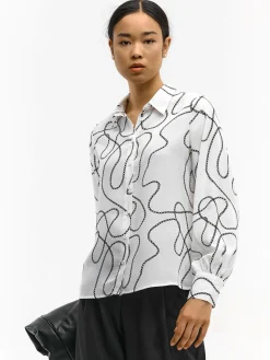 GATE Damska bluzka z nadrukiem| Koszulki I Topy·Bluzki