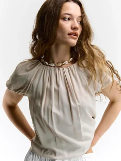 GATE Damska bluzka z wiskozy| Koszulki I Topy·Topy|Koszulki I Topy·Bluzki