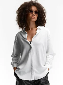 GATE Damska bluzka z wiskozy| Koszulki I Topy·Bluzki