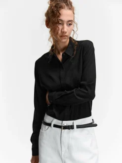 GATE Damska bluzka z wiskozy| Koszulki I Topy·Bluzki