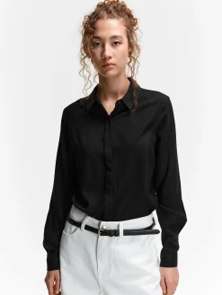 GATE Damska bluzka z wiskozy| Koszulki I Topy·Bluzki