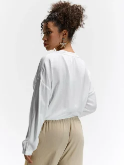 GATE Damska bluzka z wiskozy| Koszulki I Topy·Bluzki