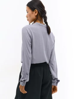 GATE Damska bluzka z wiskozy| Koszulki I Topy·Bluzki