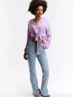 GATE Damska bluzka z wiskozy| Koszulki I Topy·Bluzki