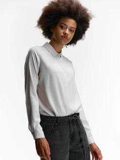 GATE Damska bluzka z wiskozy| Koszulki I Topy·Bluzki