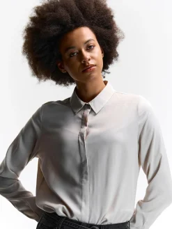 GATE Damska bluzka z wiskozy| Koszulki I Topy·Bluzki