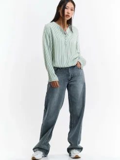 GATE Damska bluzka z wiskozy| Koszulki I Topy·Bluzki