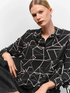 GATE Damska bluzka z wiskozy| Koszulki I Topy·Bluzki