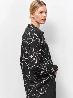 GATE Damska bluzka z wiskozy| Koszulki I Topy·Bluzki