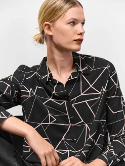 GATE Damska bluzka z wiskozy| Koszulki I Topy·Bluzki