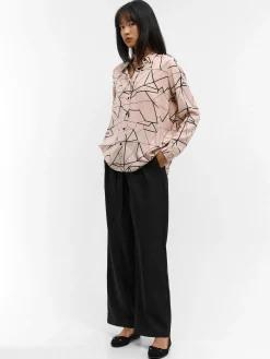 GATE Damska bluzka z wiskozy| Koszulki I Topy·Bluzki